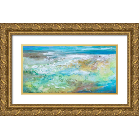 Tide Pool  Gold Ornate Wood Framed Art Print with Double Matting by Finch, Sheila