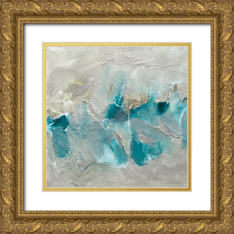Butterfly Light I Gold Ornate Wood Framed Art Print with Double Matting by Finch, Sheila