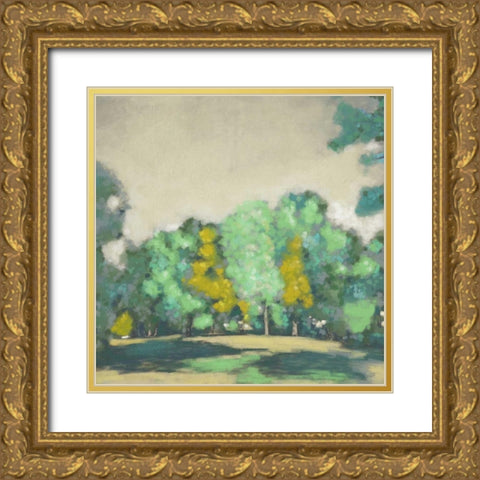 Treeline I Gold Ornate Wood Framed Art Print with Double Matting by Zarris, Chariklia