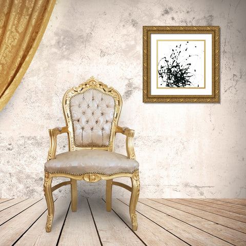 Onyx Expression I Gold Ornate Wood Framed Art Print with Double Matting by Vess, June Erica