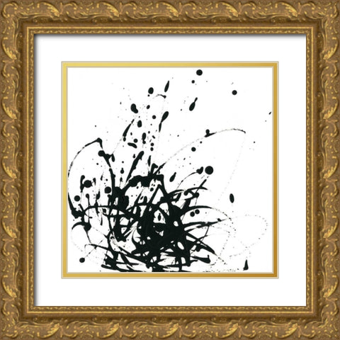 Onyx Expression I Gold Ornate Wood Framed Art Print with Double Matting by Vess, June Erica