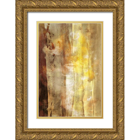 Golden Glow I Gold Ornate Wood Framed Art Print with Double Matting by Jasper, Sisa