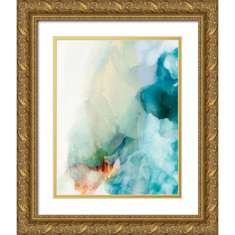 Aversion I Gold Ornate Wood Framed Art Print with Double Matting by Jasper, Sisa