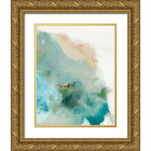 Aversion II Gold Ornate Wood Framed Art Print with Double Matting by Jasper, Sisa
