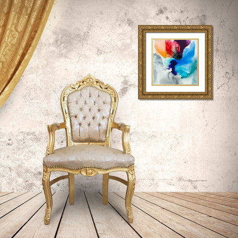 Change I Gold Ornate Wood Framed Art Print with Double Matting by Jasper, Sisa