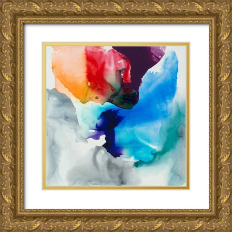 Change I Gold Ornate Wood Framed Art Print with Double Matting by Jasper, Sisa