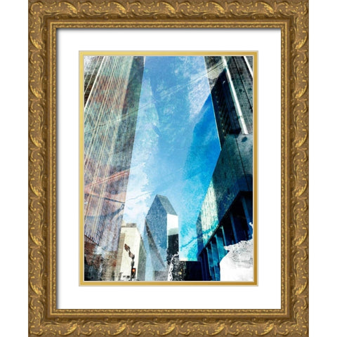 Dallas Architecture II Gold Ornate Wood Framed Art Print with Double Matting by Jasper, Sisa