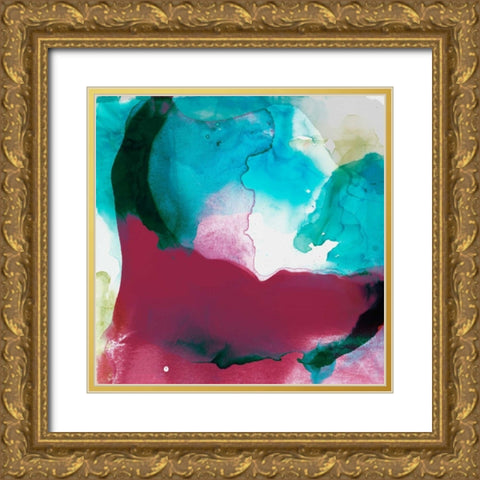 LA Abstract I Gold Ornate Wood Framed Art Print with Double Matting by Jasper, Sisa