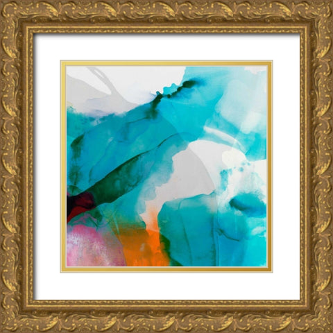 LA Abstract II Gold Ornate Wood Framed Art Print with Double Matting by Jasper, Sisa