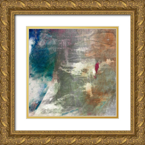 Mod Abstract I Gold Ornate Wood Framed Art Print with Double Matting by Jasper, Sisa