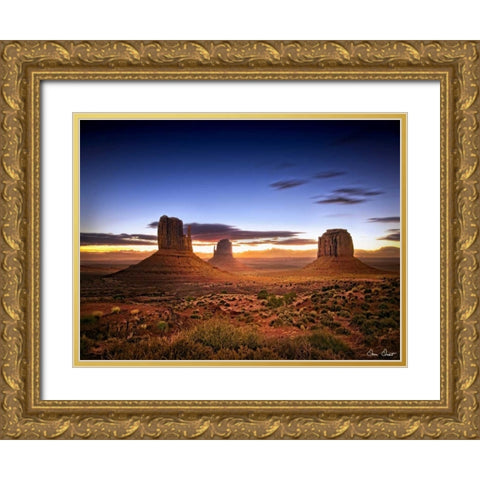 Pink Morning Glory II Gold Ornate Wood Framed Art Print with Double Matting by Drost, David