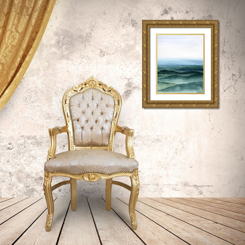 Plane View I Gold Ornate Wood Framed Art Print with Double Matting by Popp, Grace