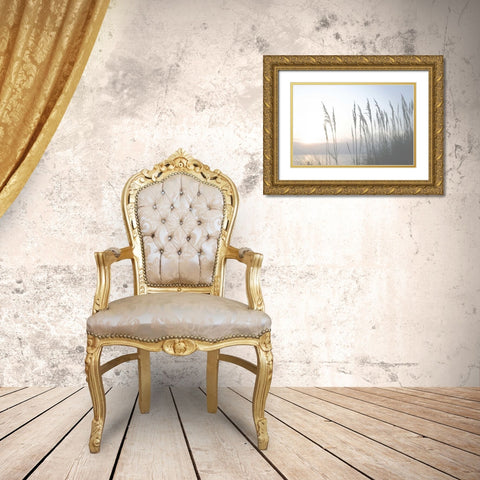 Morning Whisper II Gold Ornate Wood Framed Art Print with Double Matting by Chandler, Sharon