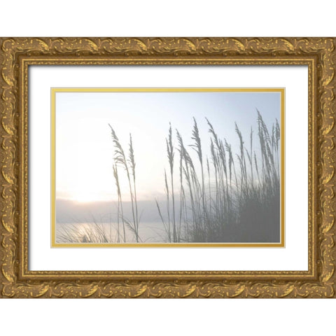Morning Whisper II Gold Ornate Wood Framed Art Print with Double Matting by Chandler, Sharon