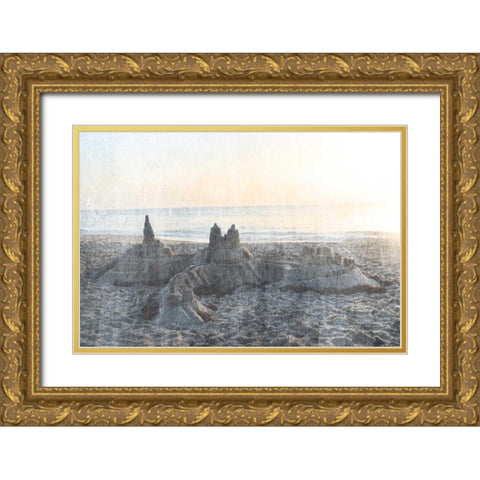 Sand Castle II Gold Ornate Wood Framed Art Print with Double Matting by Chandler, Sharon
