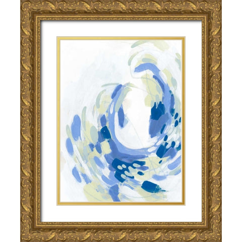 Sargasso I Gold Ornate Wood Framed Art Print with Double Matting by Vess, June Erica