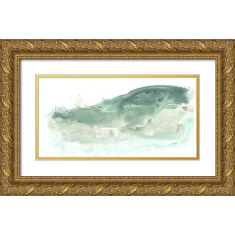Liquid Landscape II Gold Ornate Wood Framed Art Print with Double Matting by Vess, June Erica
