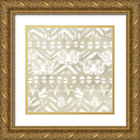 Tribal Coast I Gold Ornate Wood Framed Art Print with Double Matting by Vess, June Erica