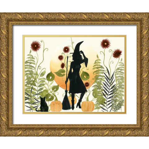 The Witchs Garden II Gold Ornate Wood Framed Art Print with Double Matting by Popp, Grace