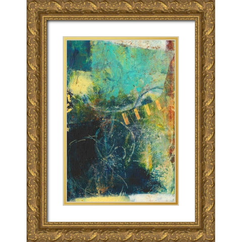 Underlying I Gold Ornate Wood Framed Art Print with Double Matting by Jachimiec, Sue