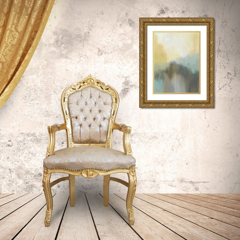 Early Morning Dew II Gold Ornate Wood Framed Art Print with Double Matting by Jerry, Alison