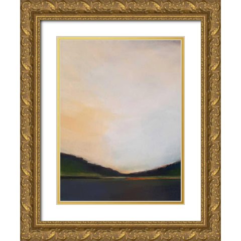 Sunset by the Lake II Gold Ornate Wood Framed Art Print with Double Matting by Jerry, Alison