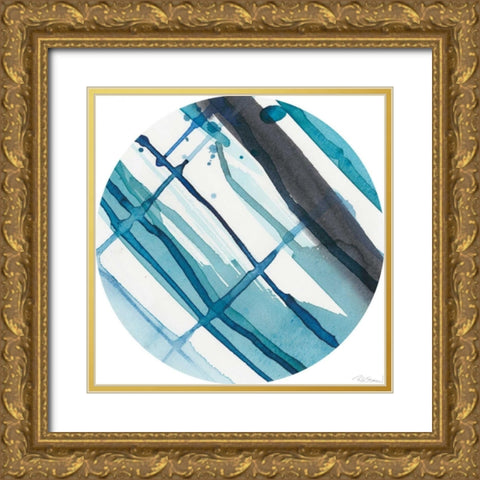 Geo Logic III Gold Ornate Wood Framed Art Print with Double Matting by Stramel, Renee W.