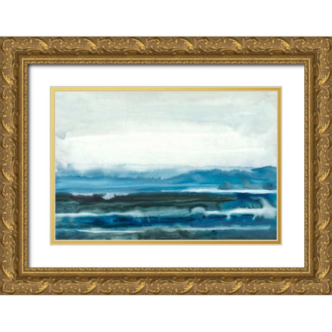 Lake Country I Gold Ornate Wood Framed Art Print with Double Matting by Stramel, Renee W.