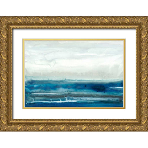 Lake Country II Gold Ornate Wood Framed Art Print with Double Matting by Stramel, Renee W.