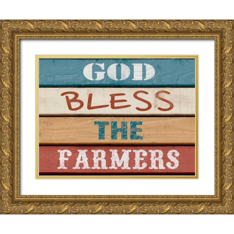 Farm Sentiment III Gold Ornate Wood Framed Art Print with Double Matting by Saunders, Alonzo
