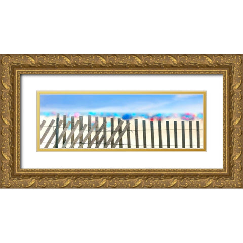 Beachscape II Gold Ornate Wood Framed Art Print with Double Matting by McLoughlin, James