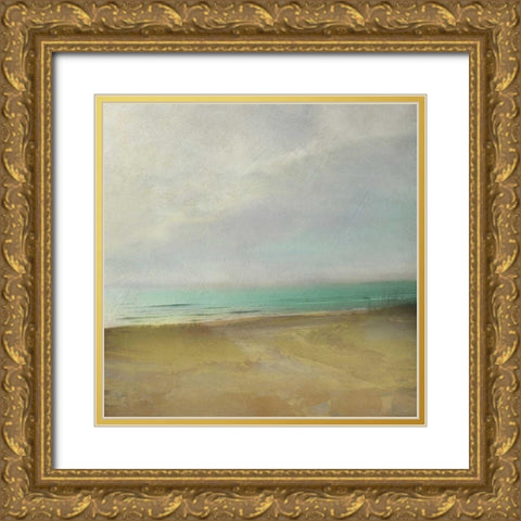 Waterline II Gold Ornate Wood Framed Art Print with Double Matting by Zarris, Chariklia