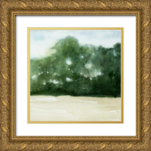 Loose Landscape II Gold Ornate Wood Framed Art Print with Double Matting by Popp, Grace