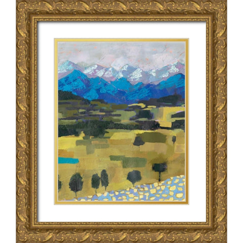 Alpine Impression I Gold Ornate Wood Framed Art Print with Double Matting by Borges, Victoria