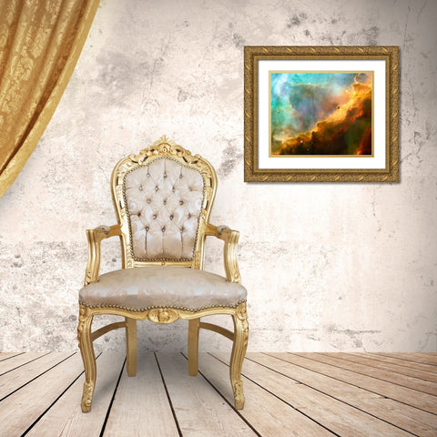 Space Photography X Gold Ornate Wood Framed Art Print with Double Matting by Unknown