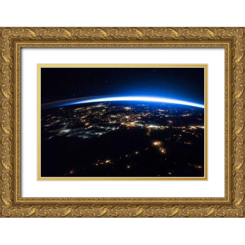 Space Photography XII Gold Ornate Wood Framed Art Print with Double Matting by Unknown