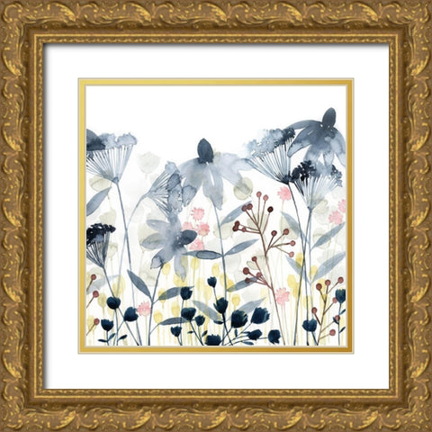 Layered Gardens II Gold Ornate Wood Framed Art Print with Double Matting by Popp, Grace