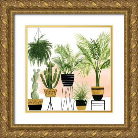 Indoor Oasis II Gold Ornate Wood Framed Art Print with Double Matting by Popp, Grace