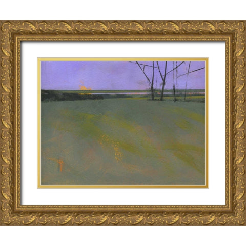 Millfields Gold Ornate Wood Framed Art Print with Double Matting by Bailey, Paul