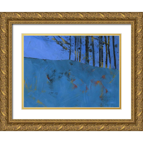 Token Trees Gold Ornate Wood Framed Art Print with Double Matting by Bailey, Paul