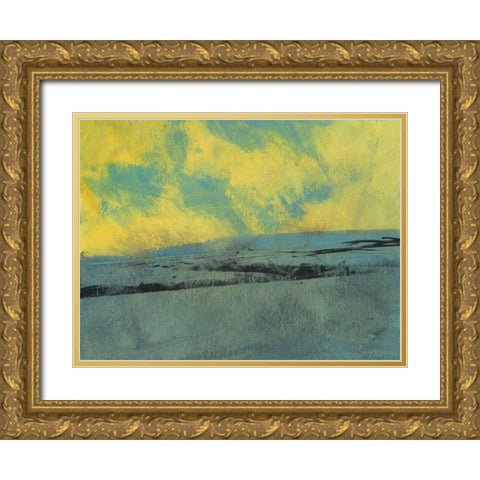 Pale Morning Light Gold Ornate Wood Framed Art Print with Double Matting by Bailey, Paul