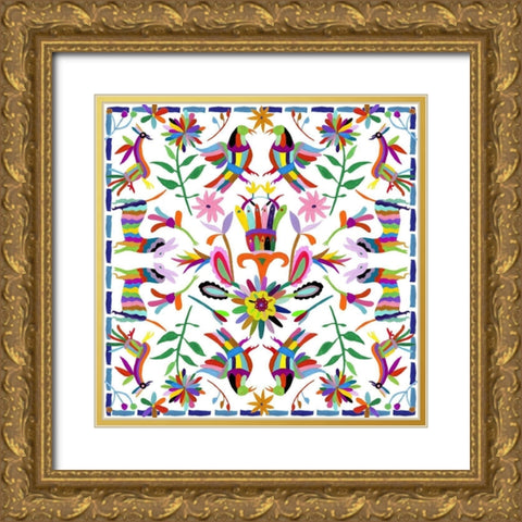 Hallucination I Gold Ornate Wood Framed Art Print with Double Matting by Wang, Melissa