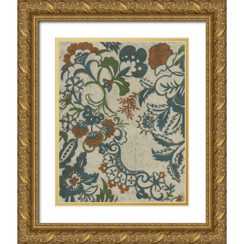 Wood Vine II Gold Ornate Wood Framed Art Print with Double Matting by Zarris, Chariklia