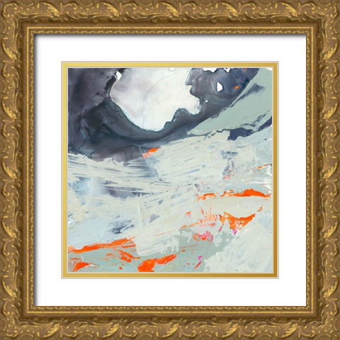 Polyphonic Sea II Gold Ornate Wood Framed Art Print with Double Matting by Borges, Victoria