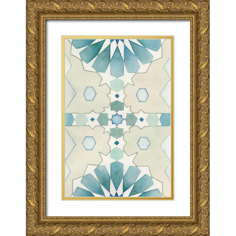Moorish Panel II Gold Ornate Wood Framed Art Print with Double Matting by Chabot, Natasha