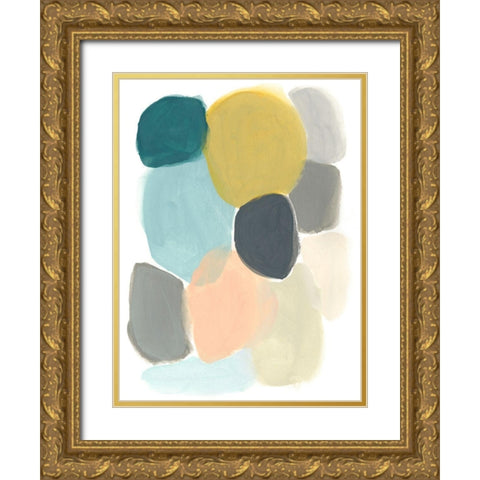Variable Division II Gold Ornate Wood Framed Art Print with Double Matting by Vess, June Erica