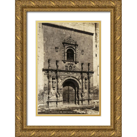Old Mexico I Gold Ornate Wood Framed Art Print with Double Matting by Unknown