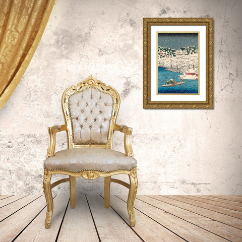 Iconic Japan VIII Gold Ornate Wood Framed Art Print with Double Matting by Unknown