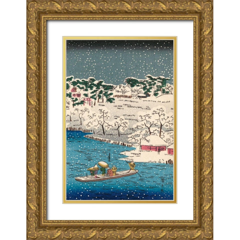 Iconic Japan VIII Gold Ornate Wood Framed Art Print with Double Matting by Unknown