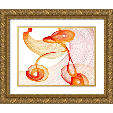 Touching Light III Gold Ornate Wood Framed Art Print with Double Matting by Orlov, Irena